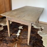 Oak farmhouse table - 1 drawer