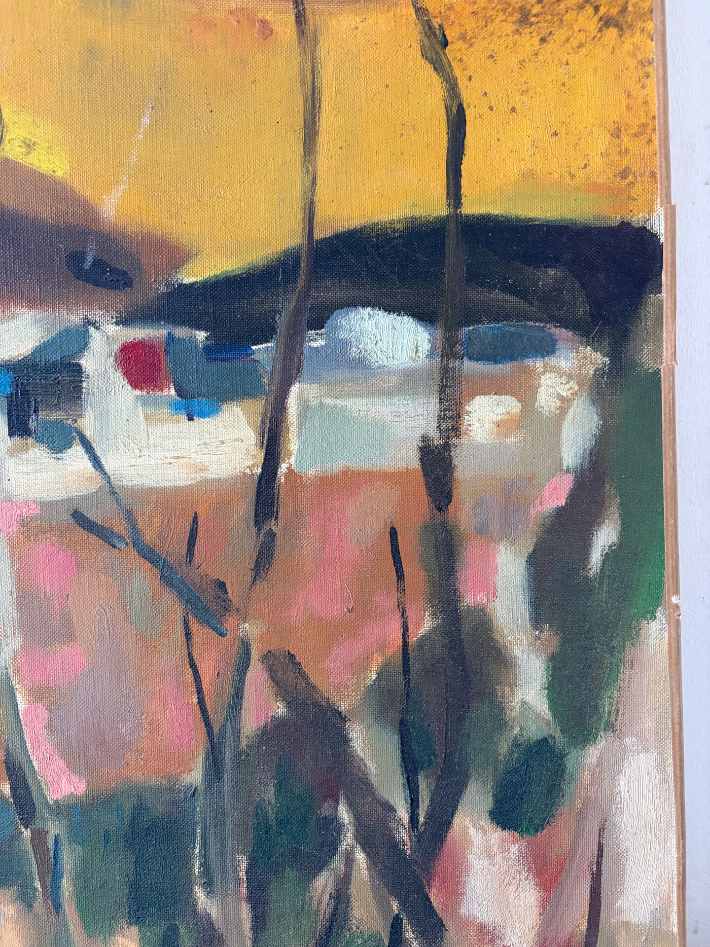 Paysage du sud ouest, huile sur toile