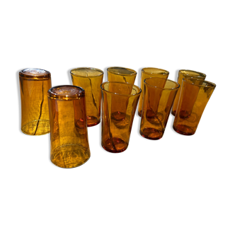 Lot de 10 grands verres Duralex