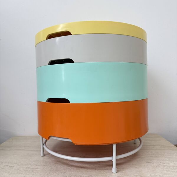 Table d'appoint vintage modulable Ikea par Richards Brill et A. Williams