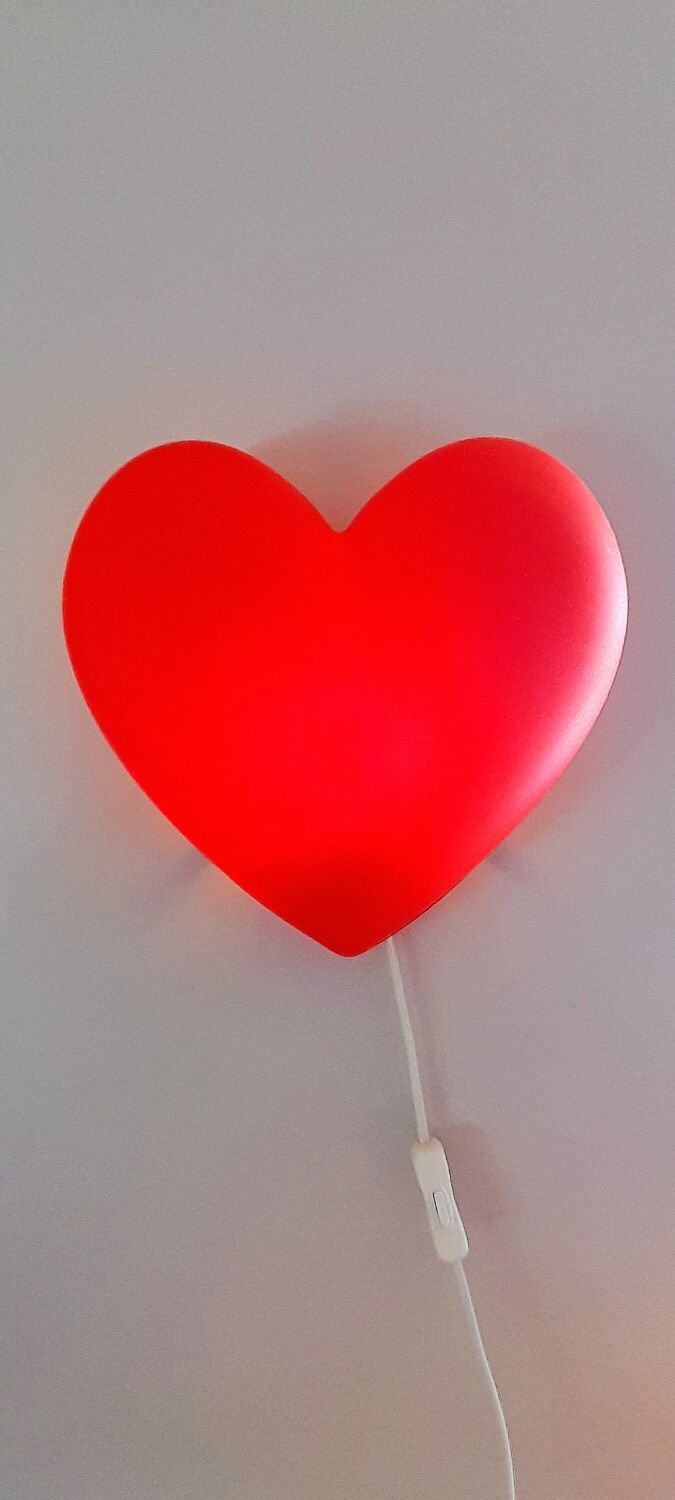 Vintage Ikea heart night light