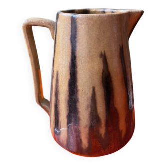 Carafe vase Louis Martin 60 70 glazed stoneware