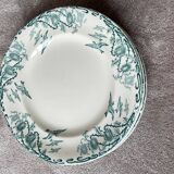 6 Longwy Ironstone Flat Plates, Richelieu Pattern