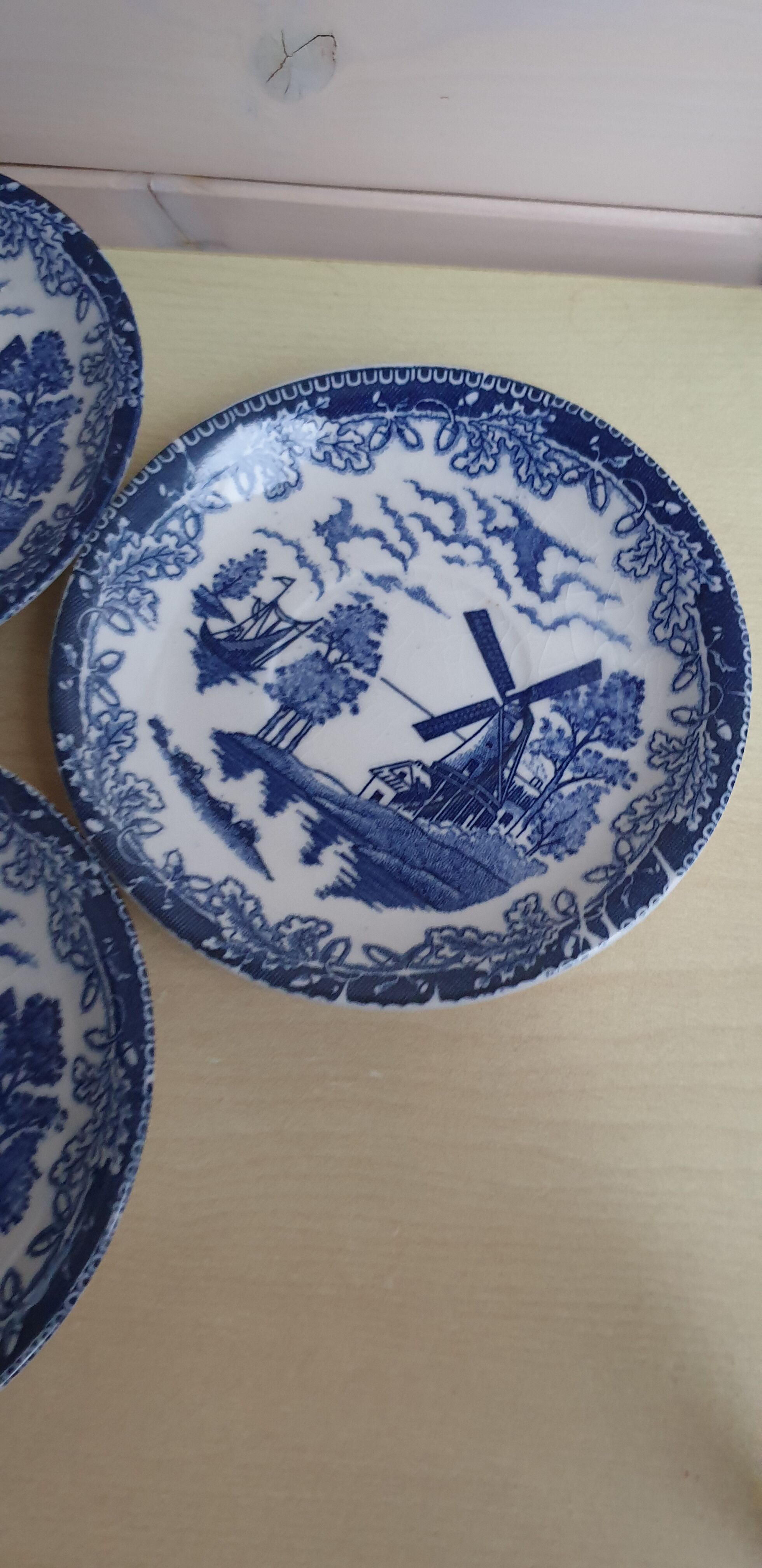 Blue Dutch landscape coffee service