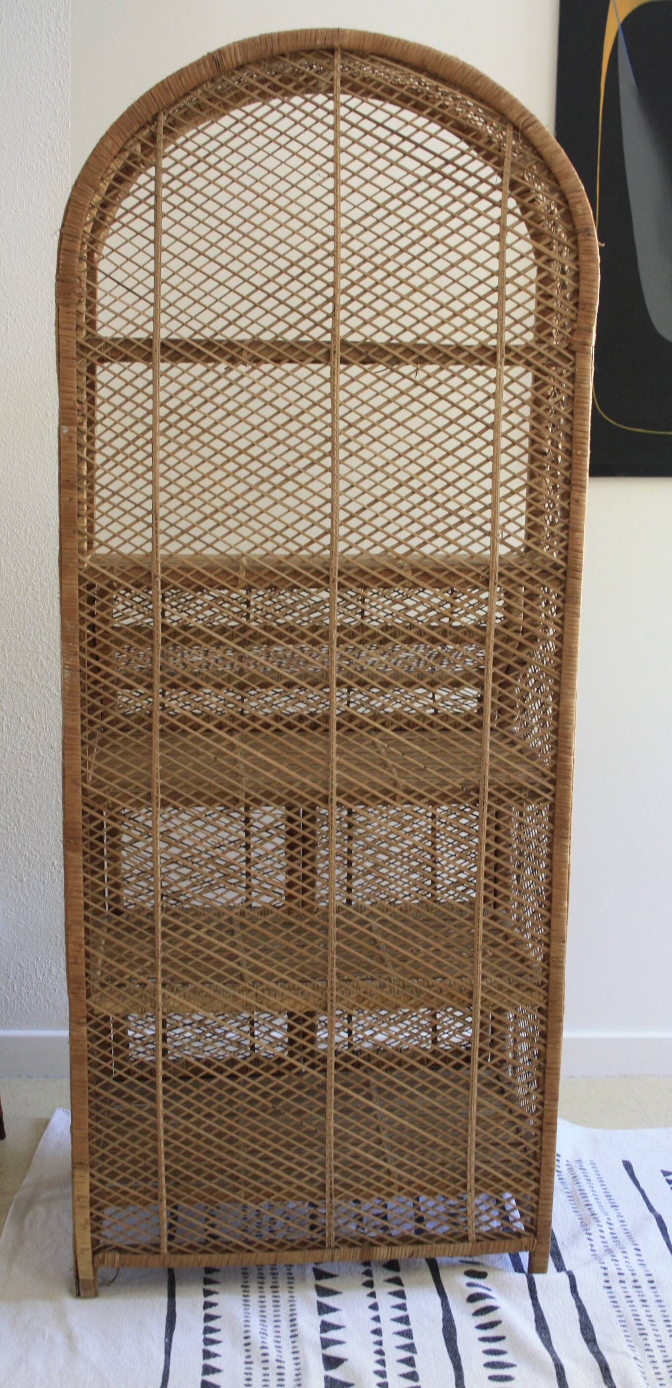 Rattan and woven wicker library