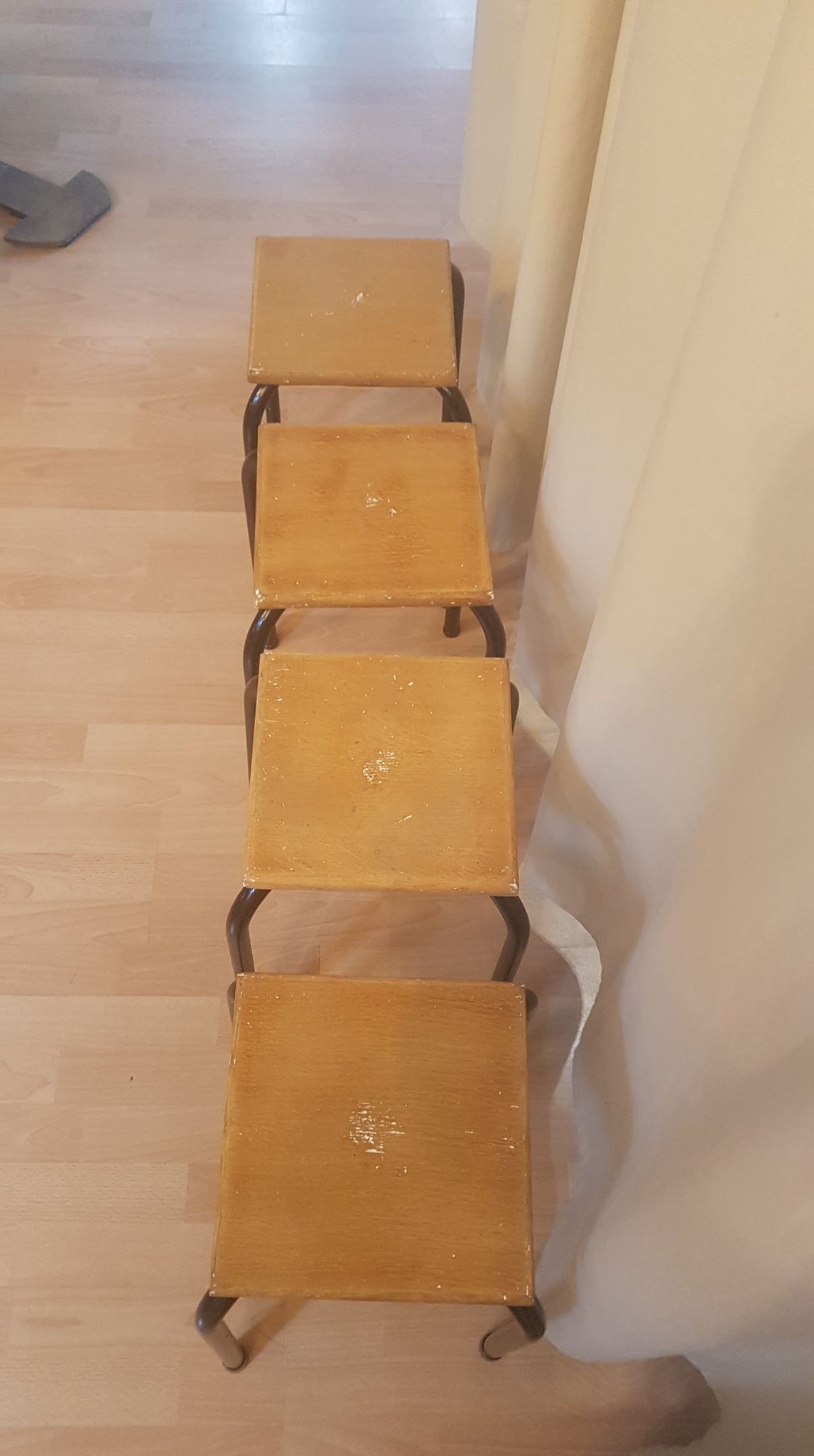 Set of 4 Mullca style stools