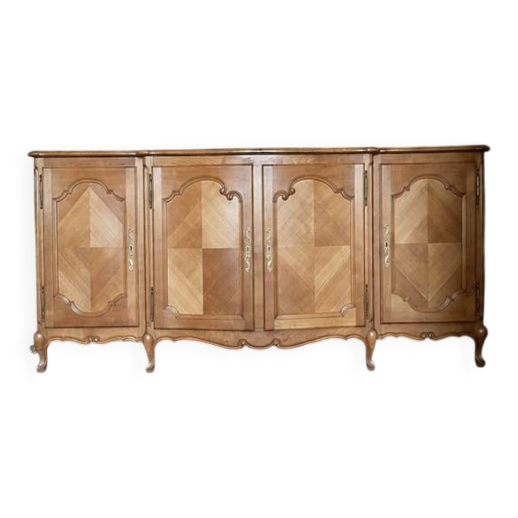 Prestigious 4-door sideboard buffet – Marquetry – Louis XV style
