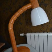 Vintage pine articulated lamp