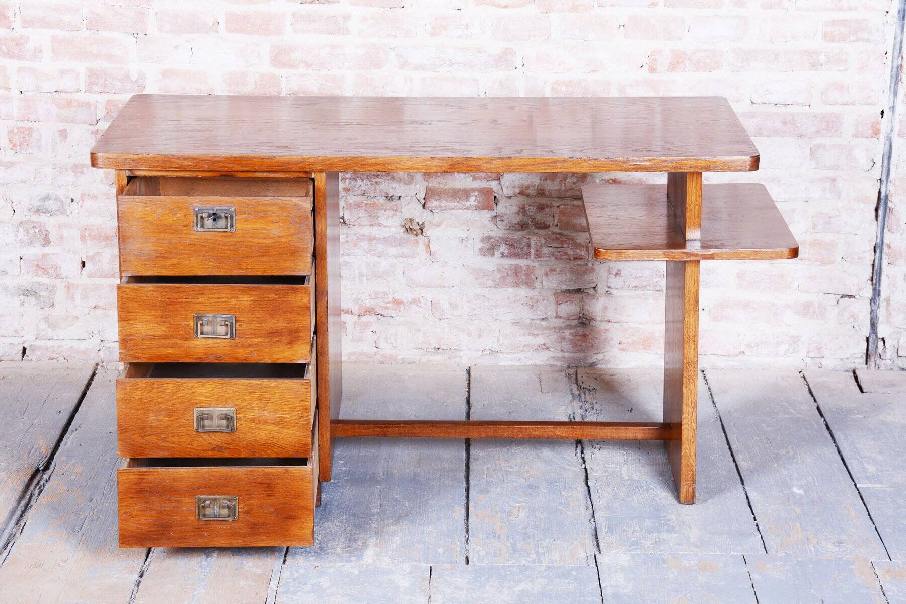 Art Deco Writing Desk by J. Halabala for Up Zavody, 1930s