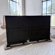 XXL industrial sideboard with glass doors