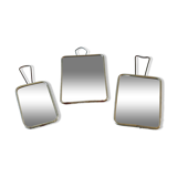 Collection of 3 vintage barber mirrors