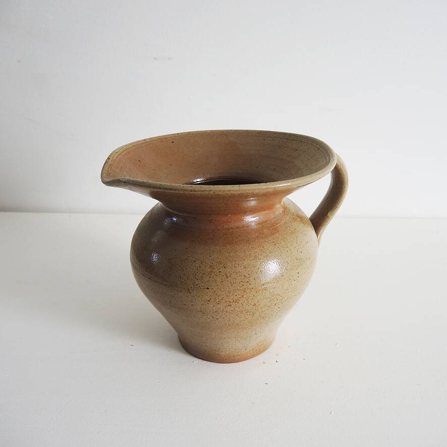 Antique stoneware water carafe