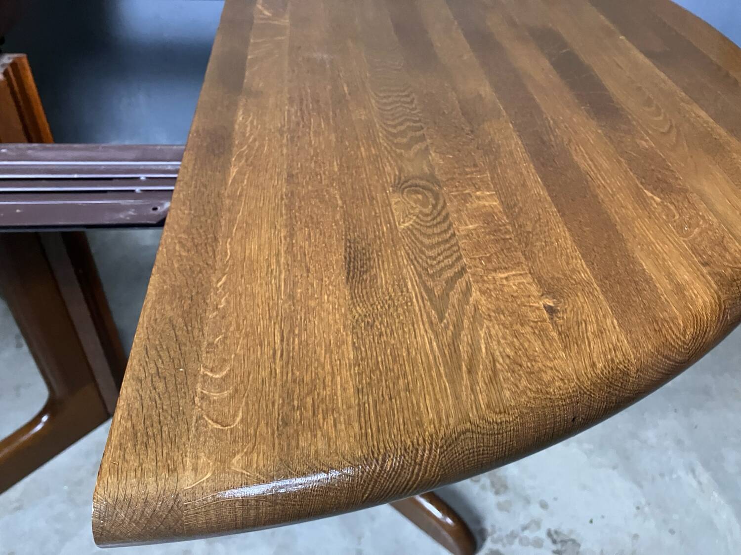 Danish design round dining table mid century