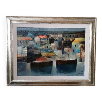 Oil painting on canvas - Marine - 1976 Lido Bettarini canvas 70x50 cm