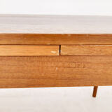 Teak extendable dining table, The Netherlands 1950's