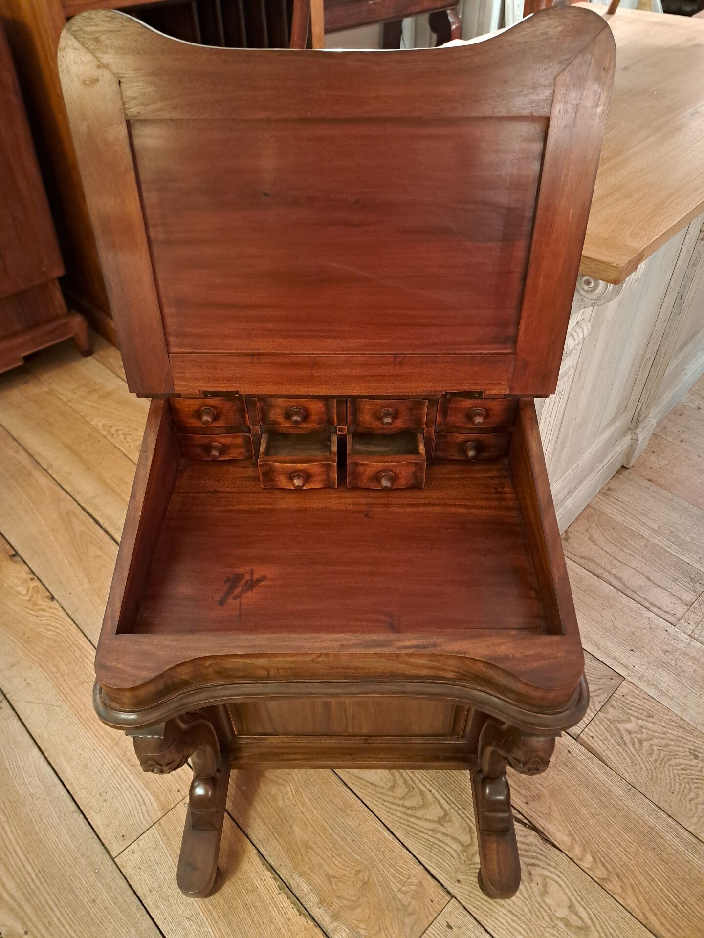 Bureau Davenport en acajou