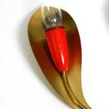 Two original Mid Century Modern brass sconces