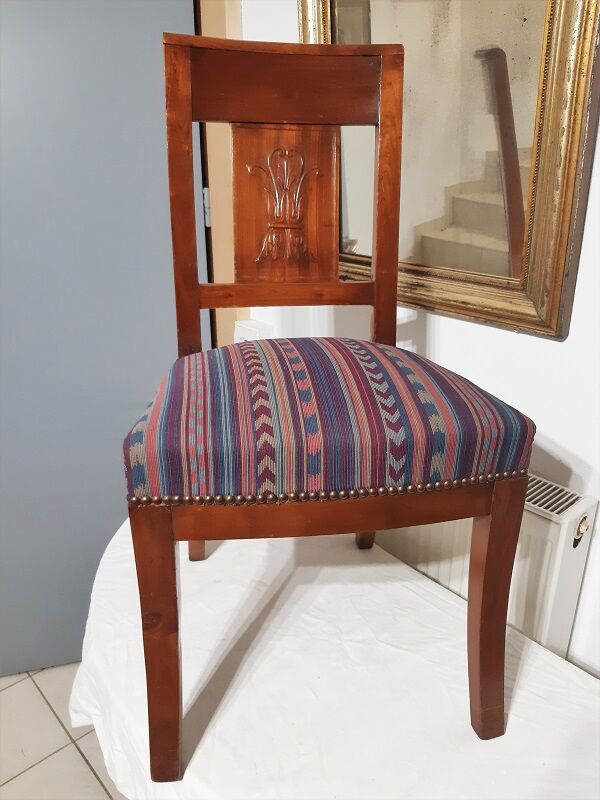 Mahogany chairs of Napoleon III style, set of 6, late nineteenth