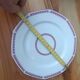 Art Deco dessert plates in pink Limoges porcelain