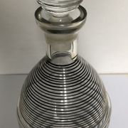 Carafon en verre strié