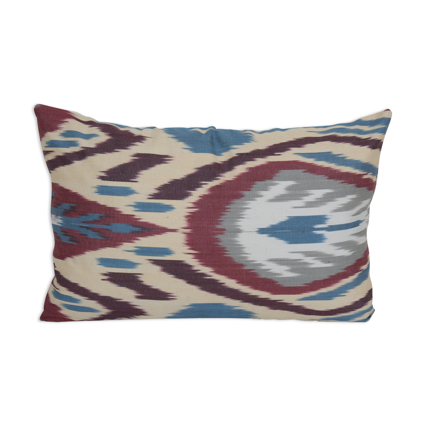 12" x 18" ikat lumbar cushion, decorative throw pillowcase, throw ikat pillow, sofa pillow
