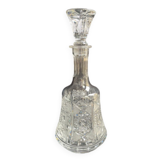 Cut crystal decanter - XXth