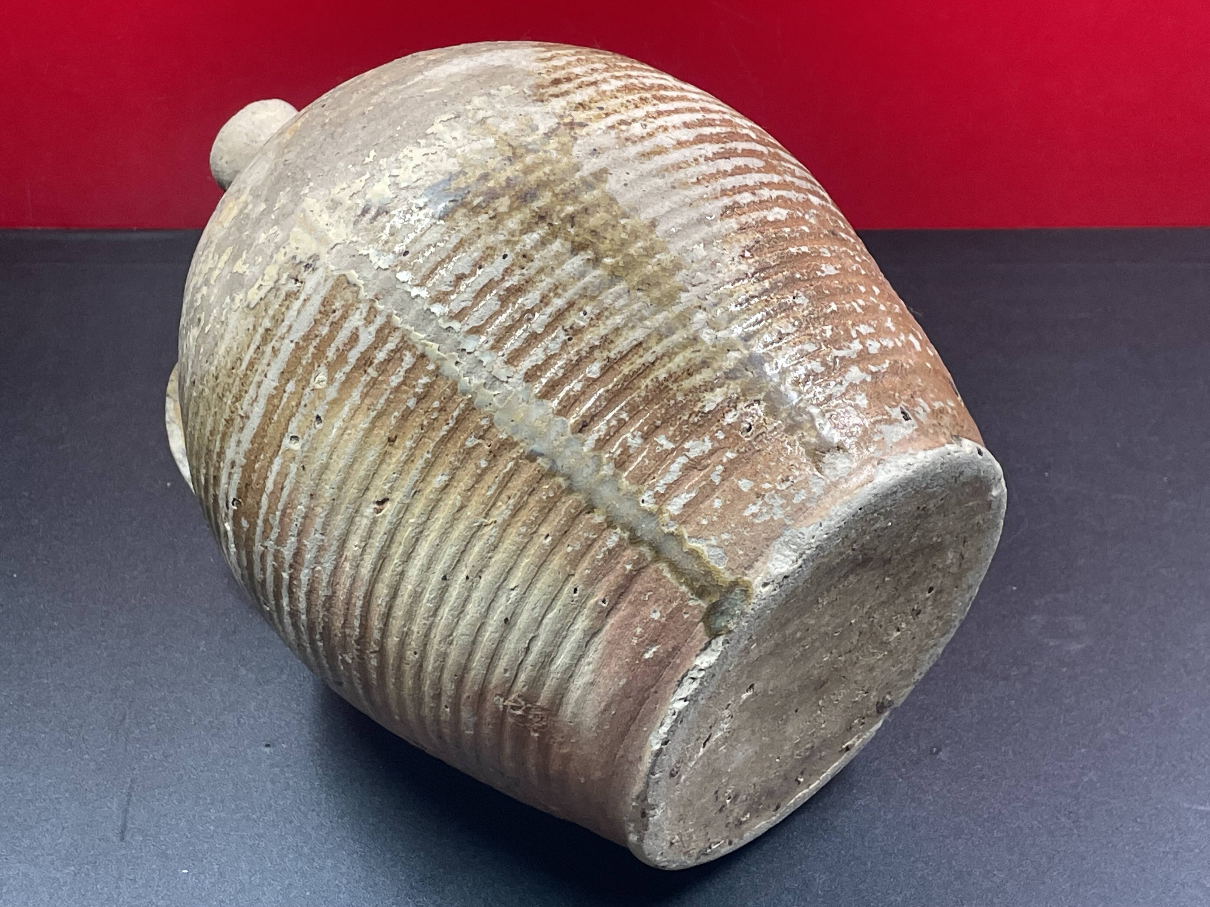 Glazed earthenware stoneware jug