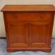 Entrance furniture in cherry wood with door and drawers H 83 cm