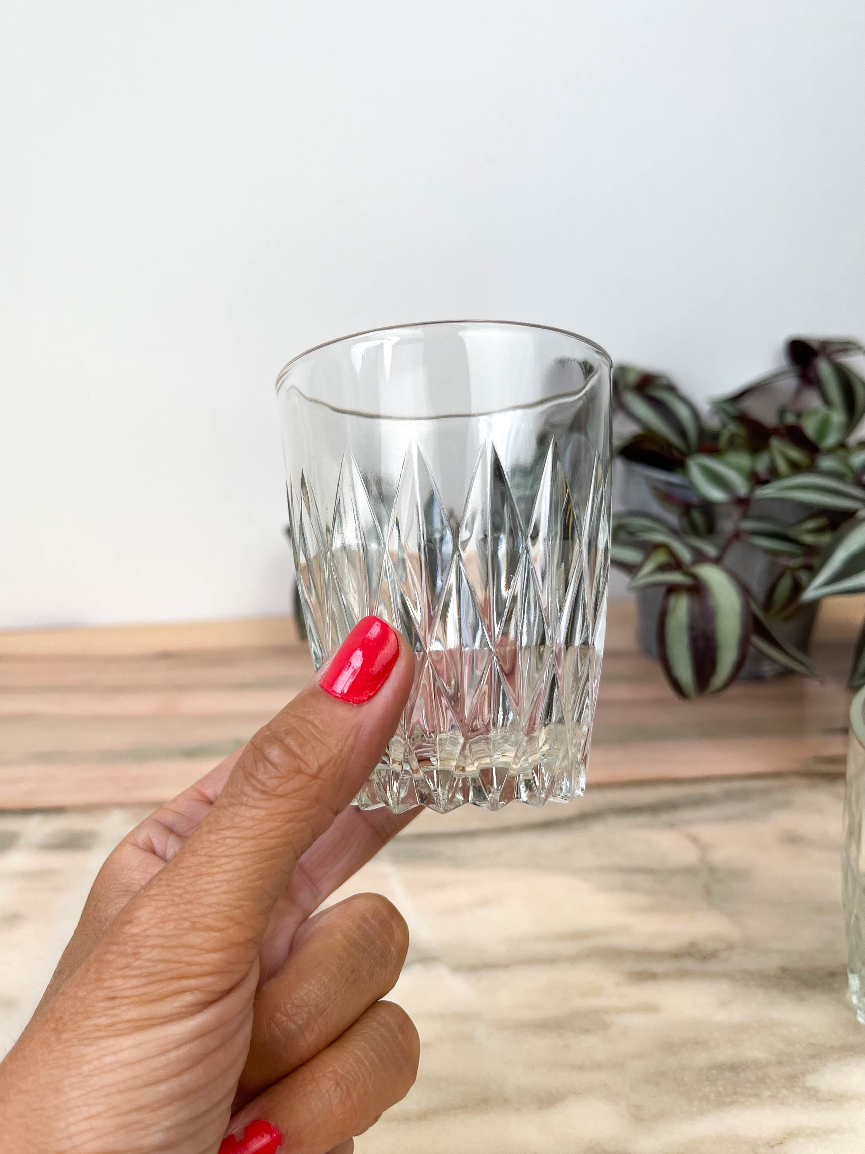 Set de 8 verres à eau années 60