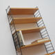 1960s wall unit in ash 7 shelves, Nisse Strinning