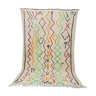 Tapis Marocain berbère 240 x 154 cm tapis Azilal en laine
