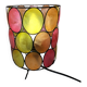 Bohemian mood lamp in Capiz shell and metal - Asian crafts