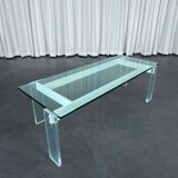 Architectural glass and plexiglass coffee table