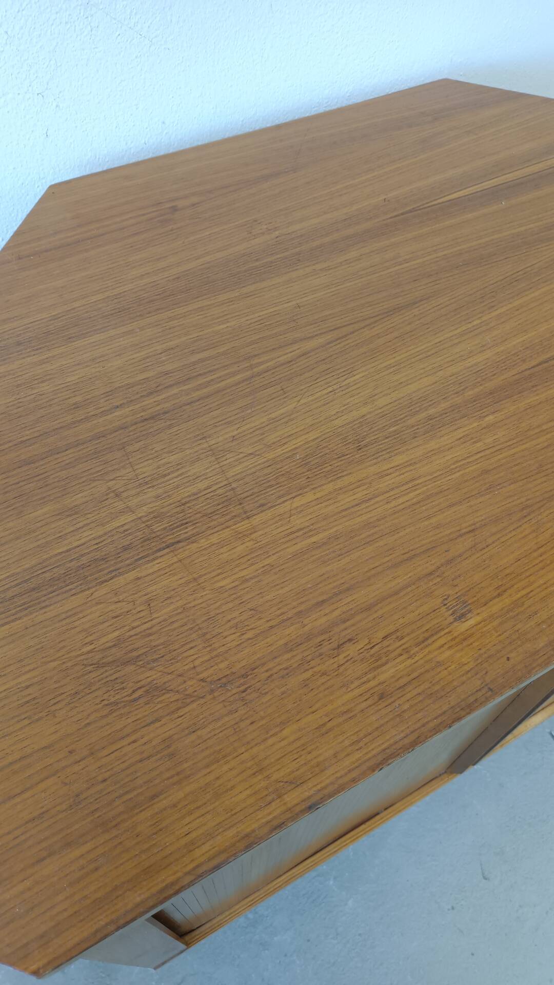 Bar d'angle placage teck