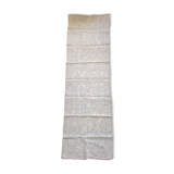 Old lace table runner 38 x 128 cm - decoration vine branch