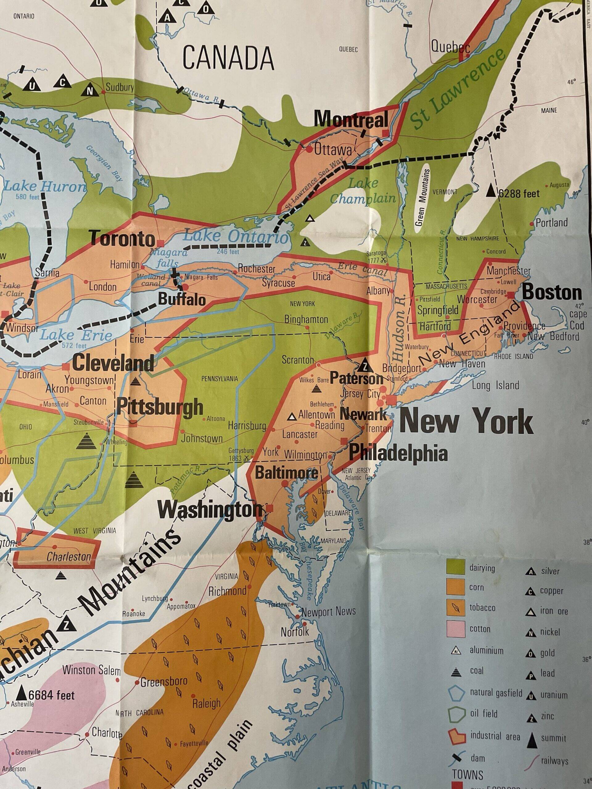 USA school map