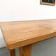 XL brutalist dining table in solid oak
