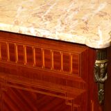 Louis XVI-style dresser marked on marble