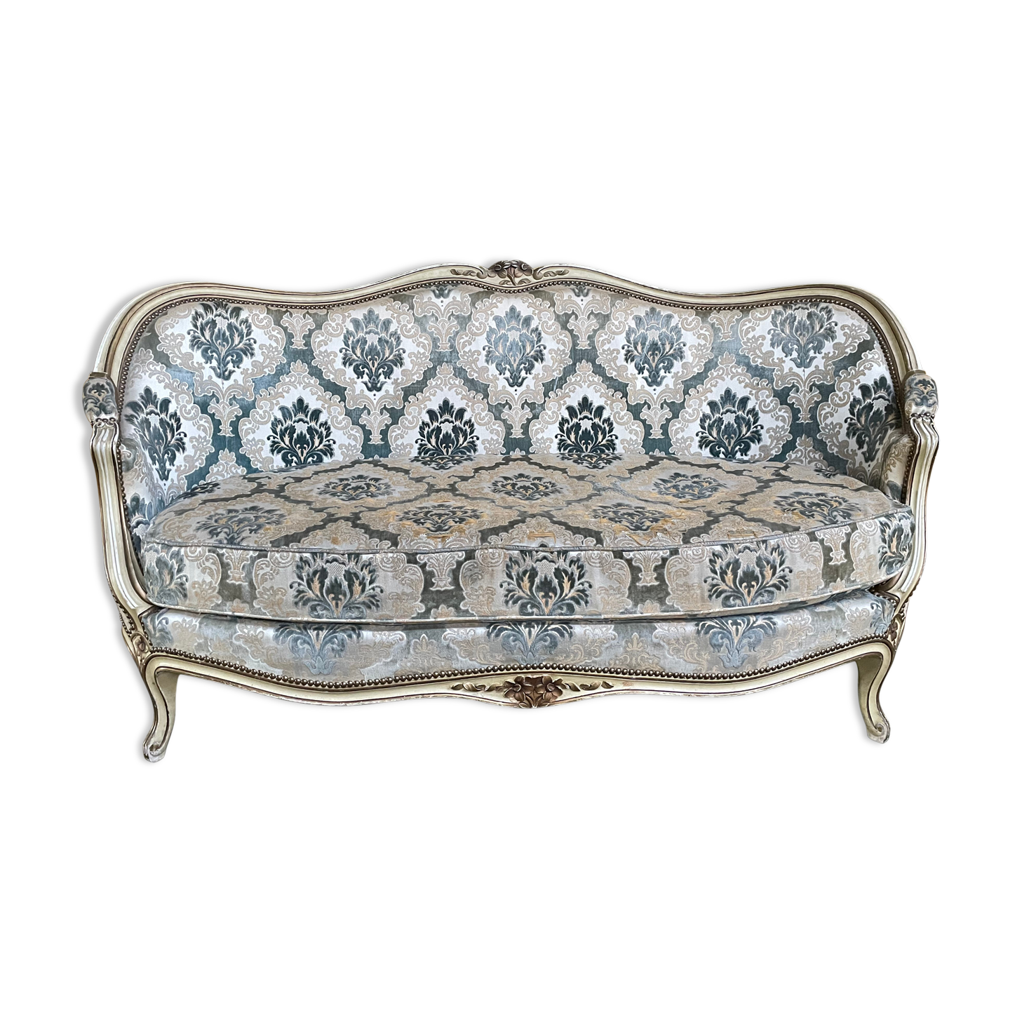 Louis XV style basket sofa