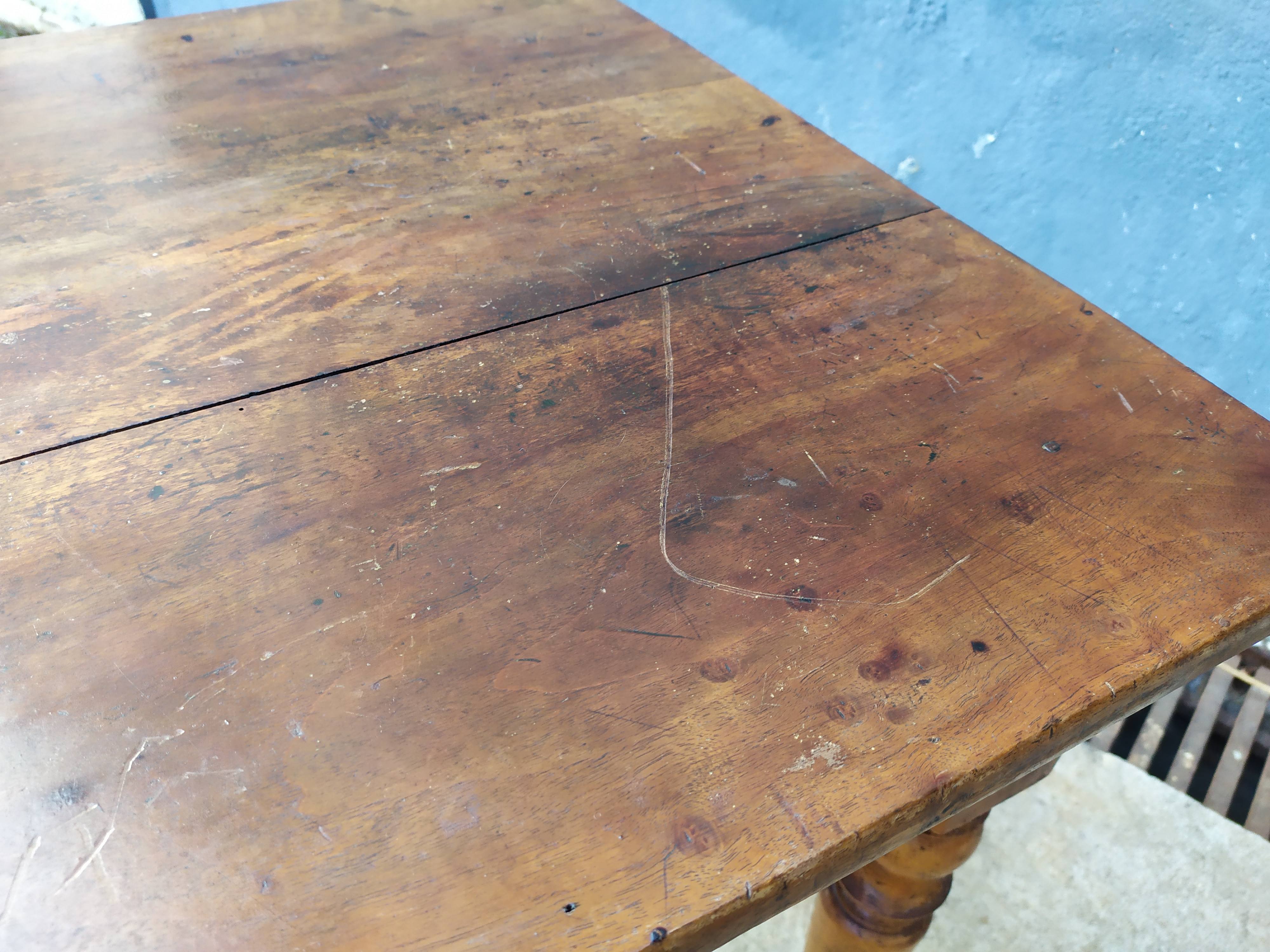Table de ferme bistrot bois