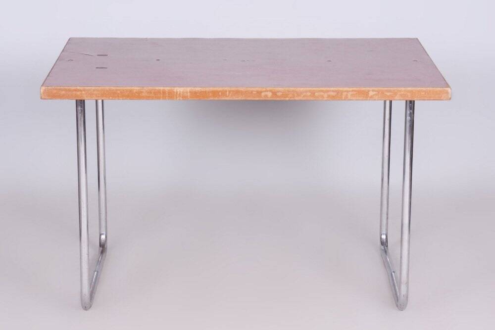 Original Bauhaus Dining Table attributed to Mücke Melder, Former Czechoslovakia, 1930s