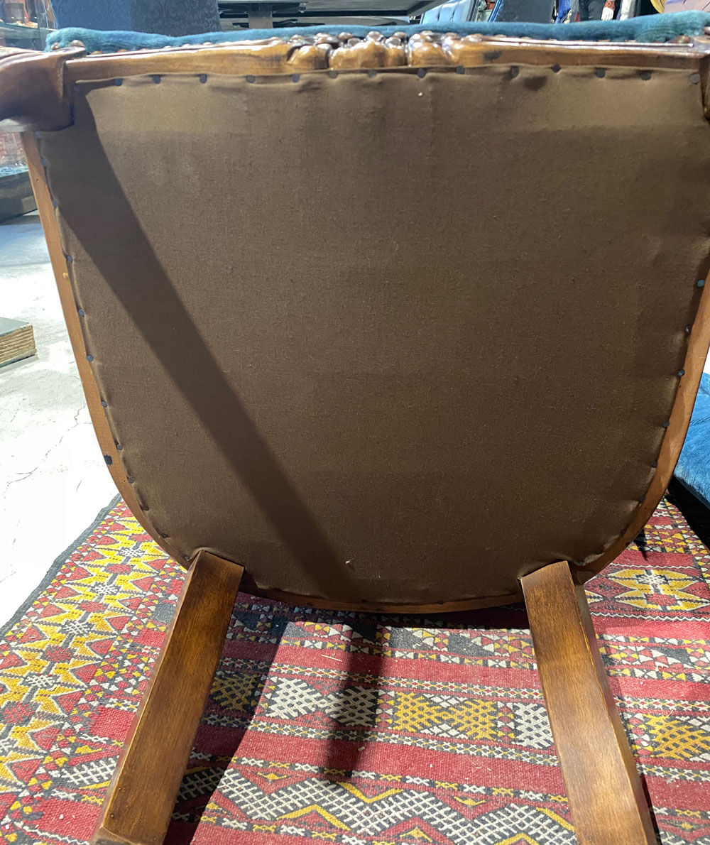 Paire de fauteuils crapaud