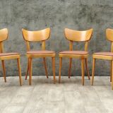 6 thonet chairs in blond wood
