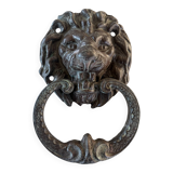 Bronze lion door knocker
