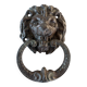 Bronze lion door knocker