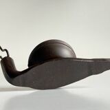 Brutalist Snail Candle Holder Vintage