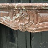Louis XV Style Fireplace In Rance Marble, Circa 1880