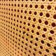 Pair of vintage wooden and caned armchairs – 1980