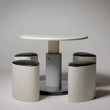 Space age height adjustable dining table, Italy 70s