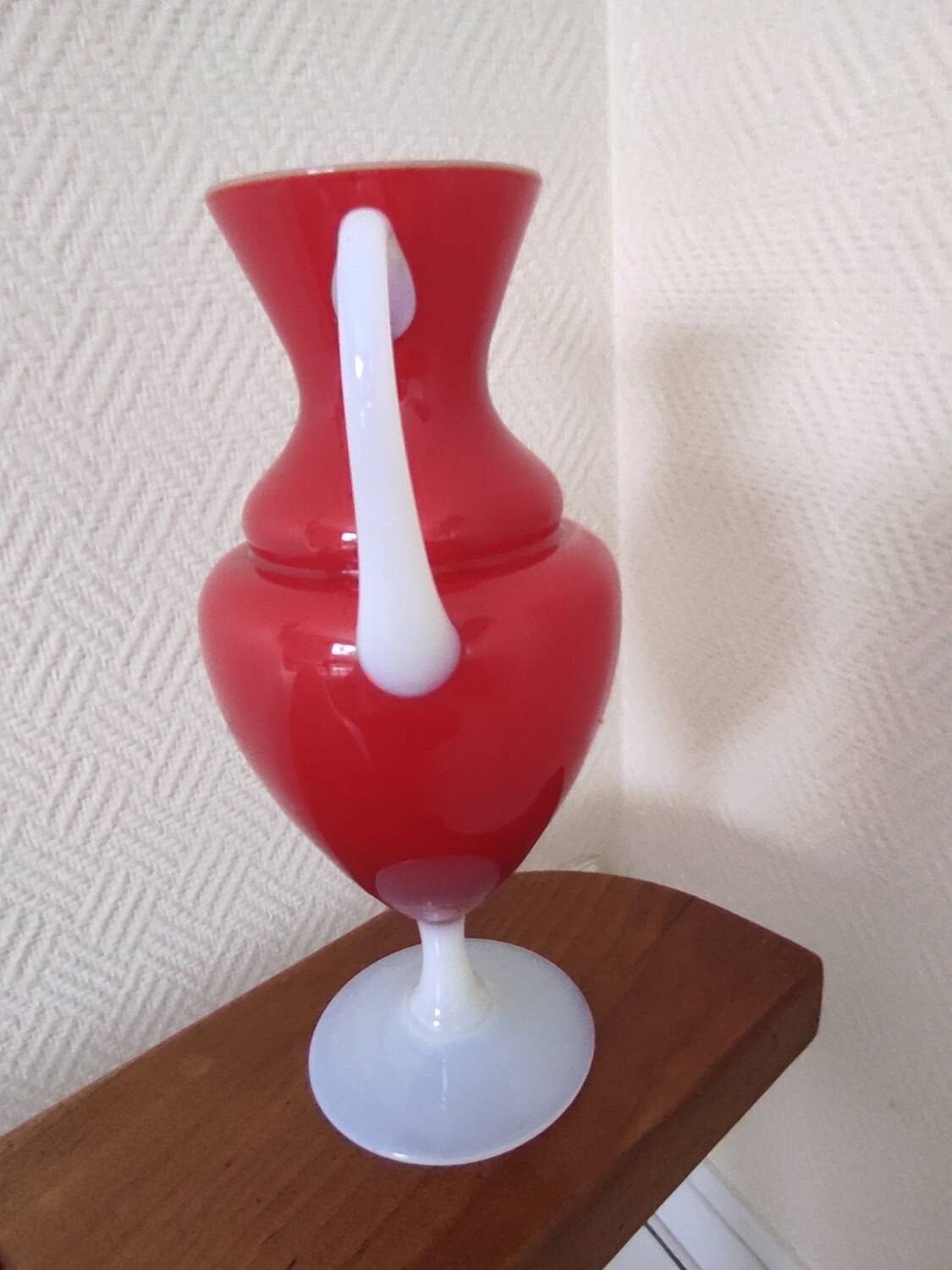 Opaline glass vase